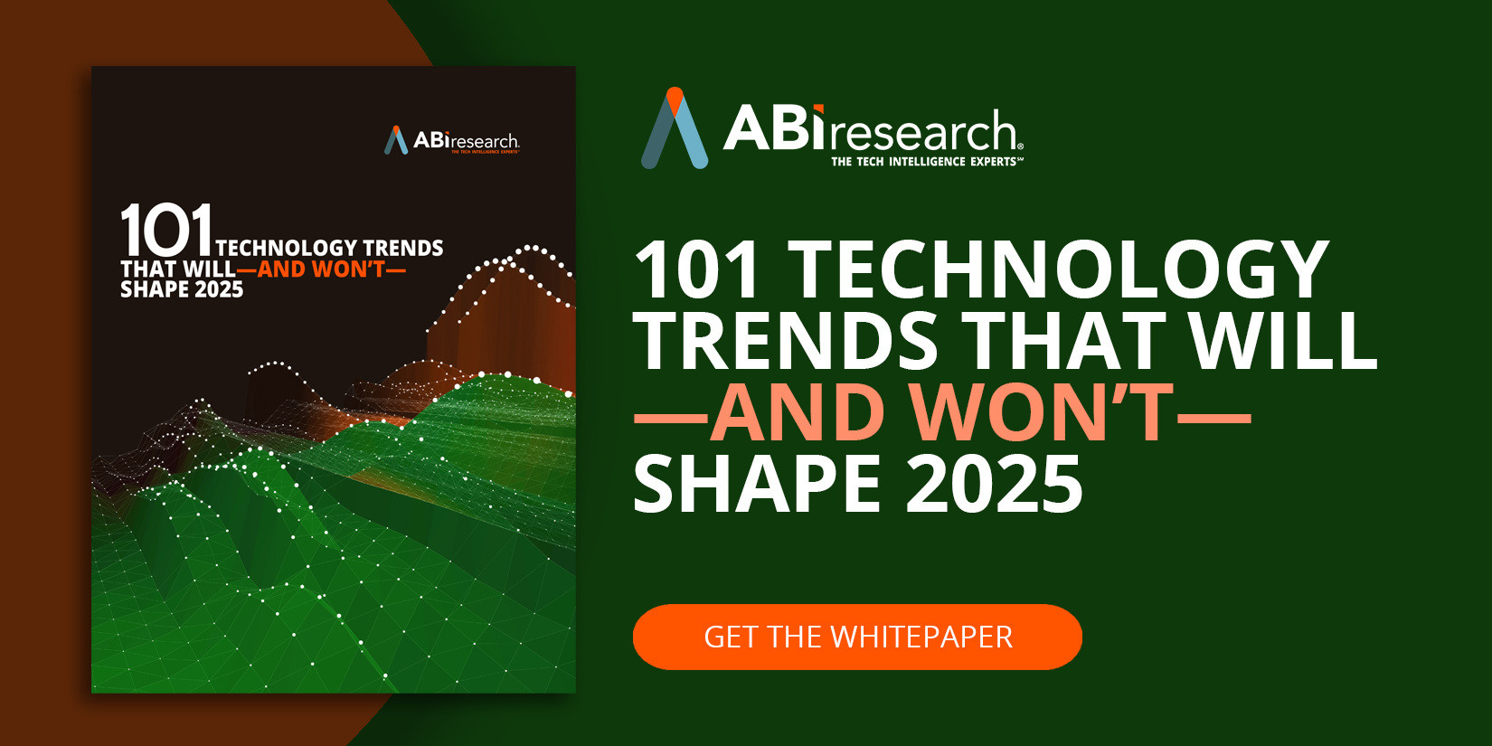 A graphic linking to ABI Research 2025 technology trends whitepaper