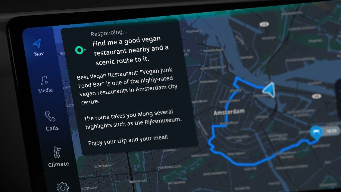 TomTom generative AI voice assistant for vehicles 