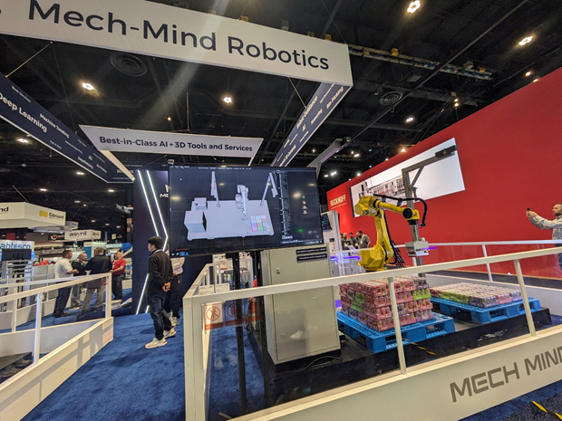 Mech-Minded Robotics displaying product at Automate 2024 show floor