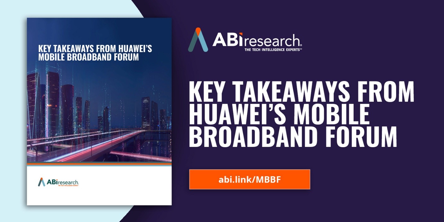 A graphic to download a whitepaper on key takeaways from Huawei Mobile Broadband Forum 2024